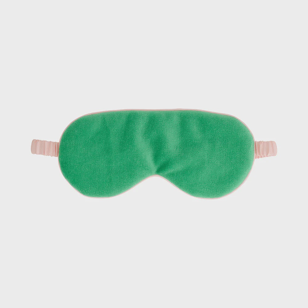 Velvet Eye Mask Cosy Luxe Meadow Green Body Annabel Trends