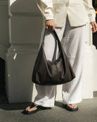 Valentina Slouch Shoulder Bag Chocolate Bags and Purses Louenhide