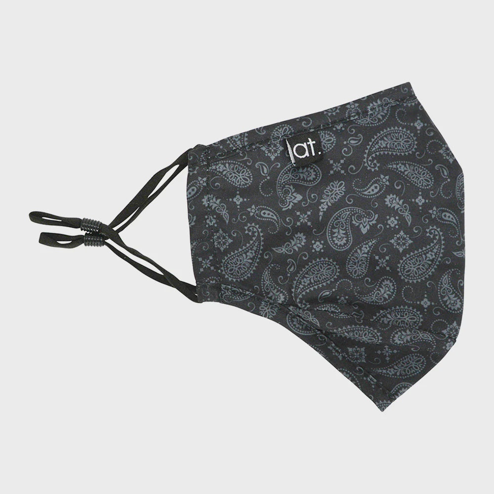 Face Mask Paisley Black Gifts and Accessories Annabel Trends