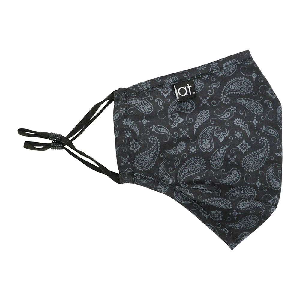 Face Mask Paisley Black Gifts and Accessories Annabel Trends