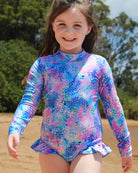 Marli Blue Open Back Girls Swimwear Kids Dresses Fernleigh Avenue