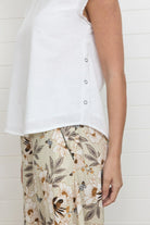 Remi Top White Tops MahaShe