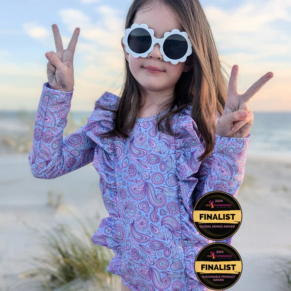 Ava Kids Long Sleeve Swimsuit Kids Dresses Fernleigh Avenue