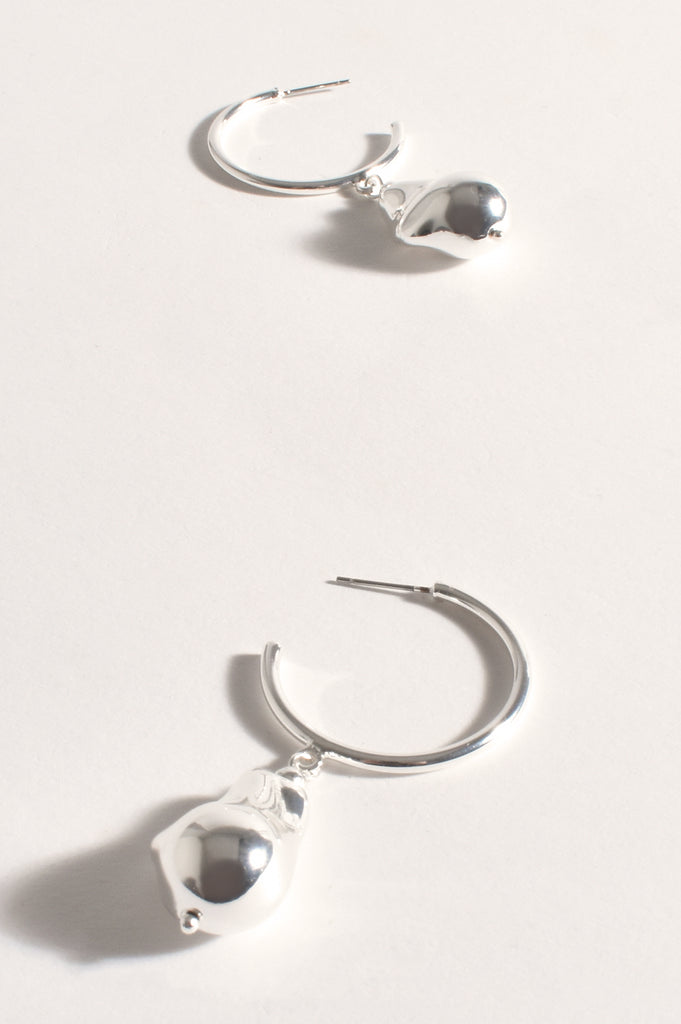 Cast Pearl Mini Hoops Silver Earrings Adorne Default Title  