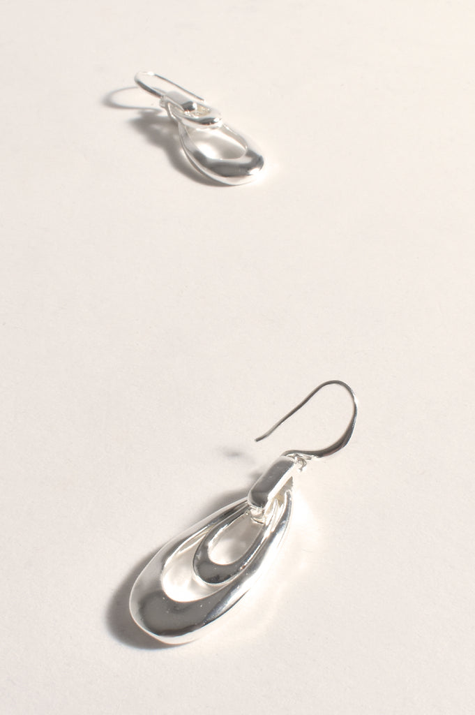 Metal Loops Hook Earring Silver Earrings Adorne Default Title  