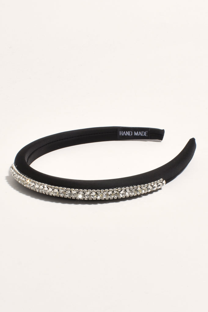 Diamante Event Headband Black/Crystal Hair Adorne Default Title  