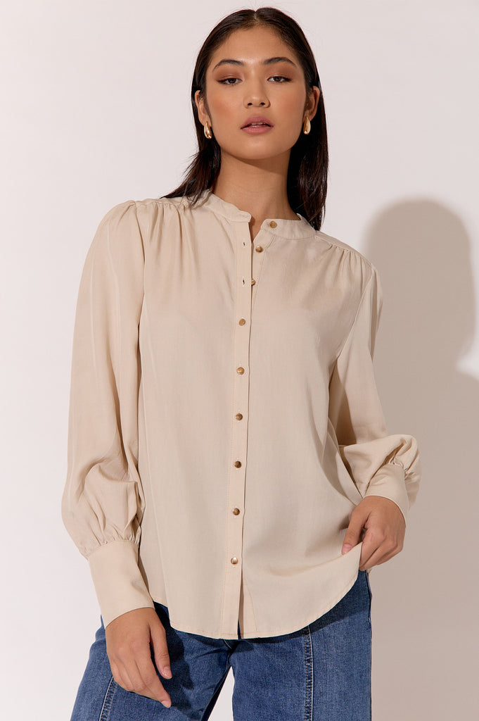 Anya Shirt Stone Tops Adorne   