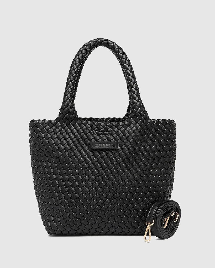 Baby Cruiser Woven Tote Bag Black Bags and Purses Louenhide