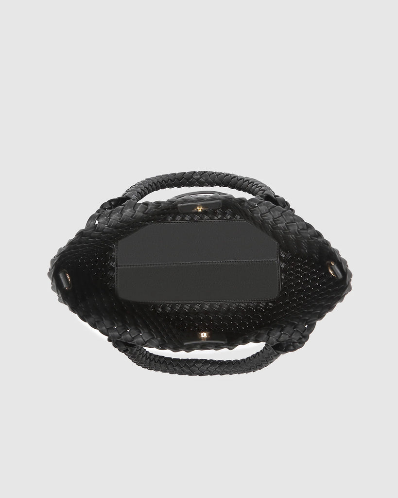 Baby Cruiser Woven Tote Bag Black Bags and Purses Louenhide