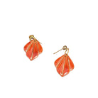 Holly Porcelain Earrings burnt Red Earrings Wolf and Clay