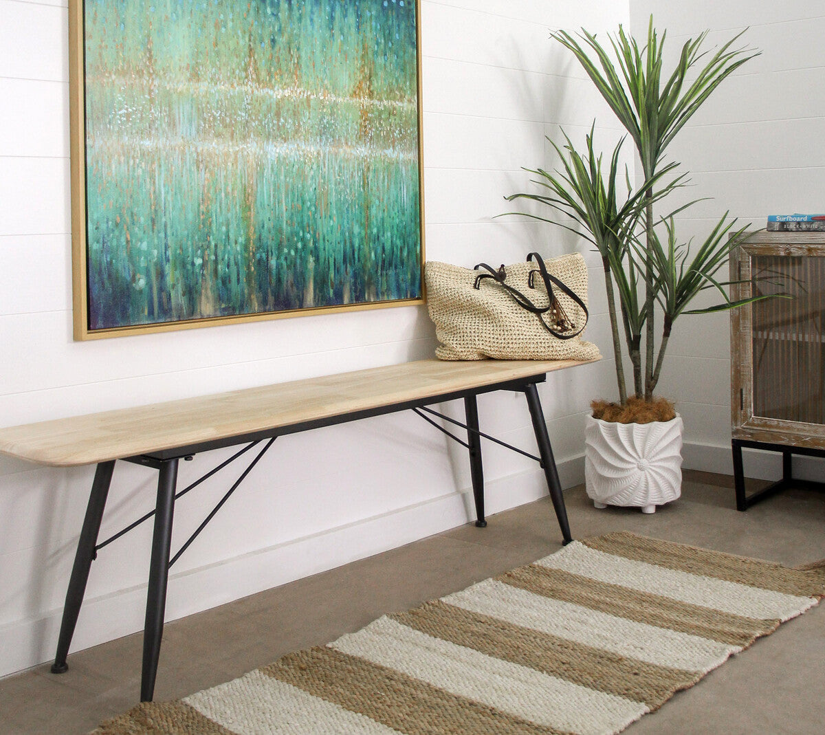 Framed Canvas Rain Aqua Gifts and Accessories Lavida