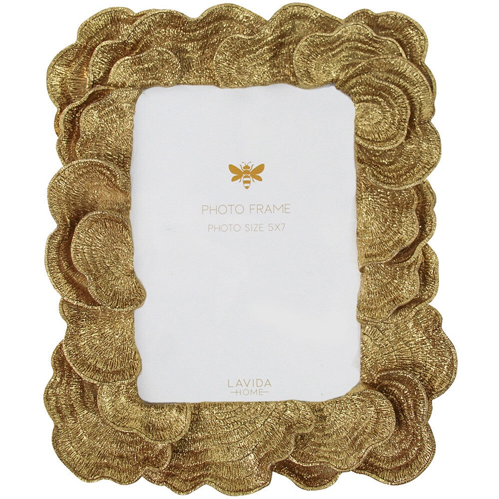 Photo Frame 5x7 Coral Washed Gold Gifts and Accessories Lavida