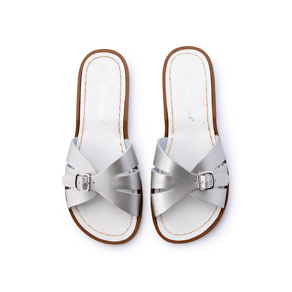 Salt Water Classic Slide Shoes Silver Shoes Salt Water   