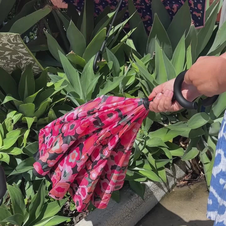 Reverse Umbrella Floral Puzzle Pink Umbrellas Annabel Trends