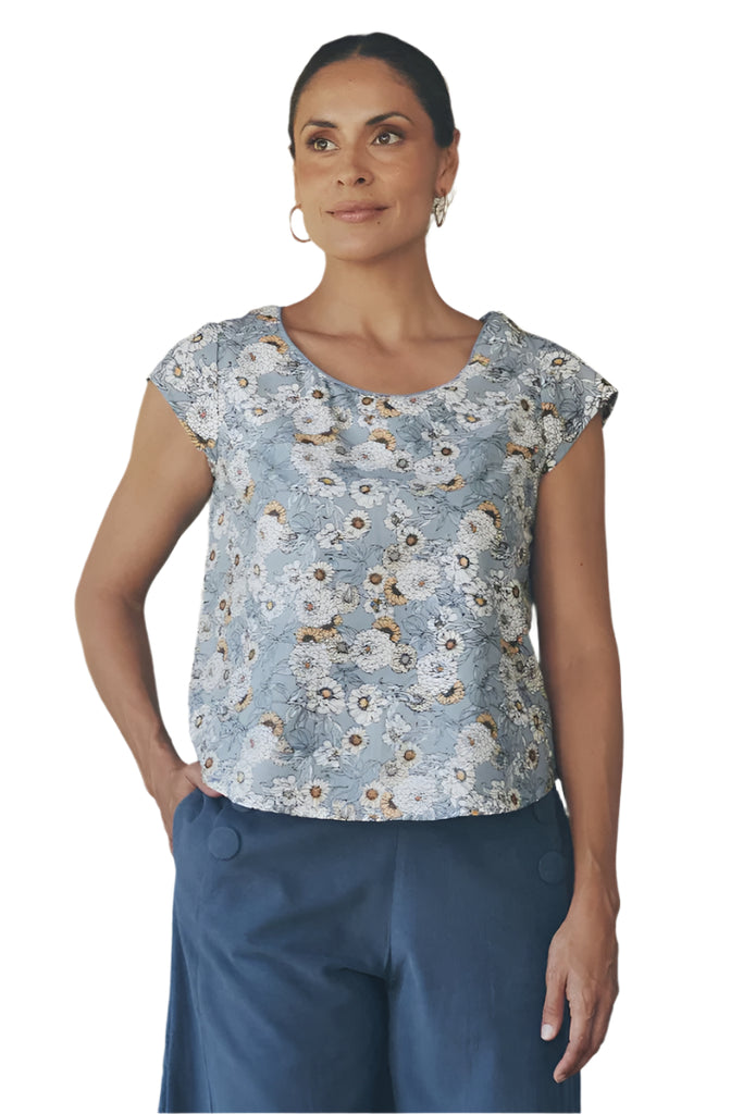 Remi Top Cornflower Tops MahaShe XS(6)