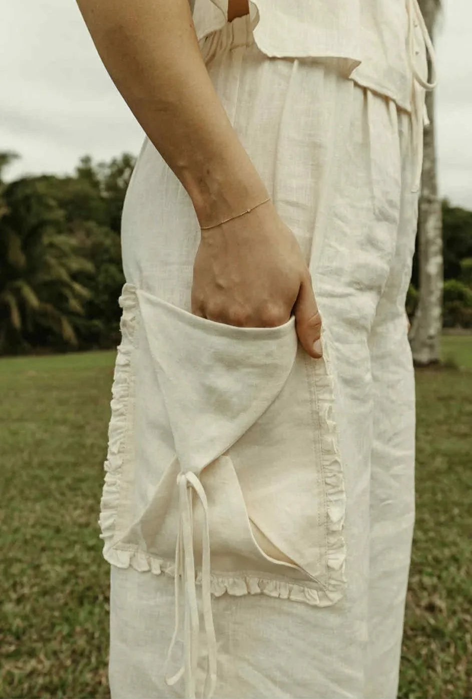 Envelope Pants White Bottoms Jollou