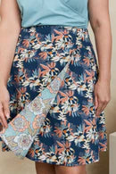 Chameleon Reversible Skirt Azure & Callie Skirts MahaShe