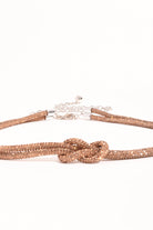 Diamante Knot Rope Belt Bronze - Global Free Style