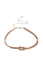 Diamante Knot Rope Belt Bronze - Global Free Style