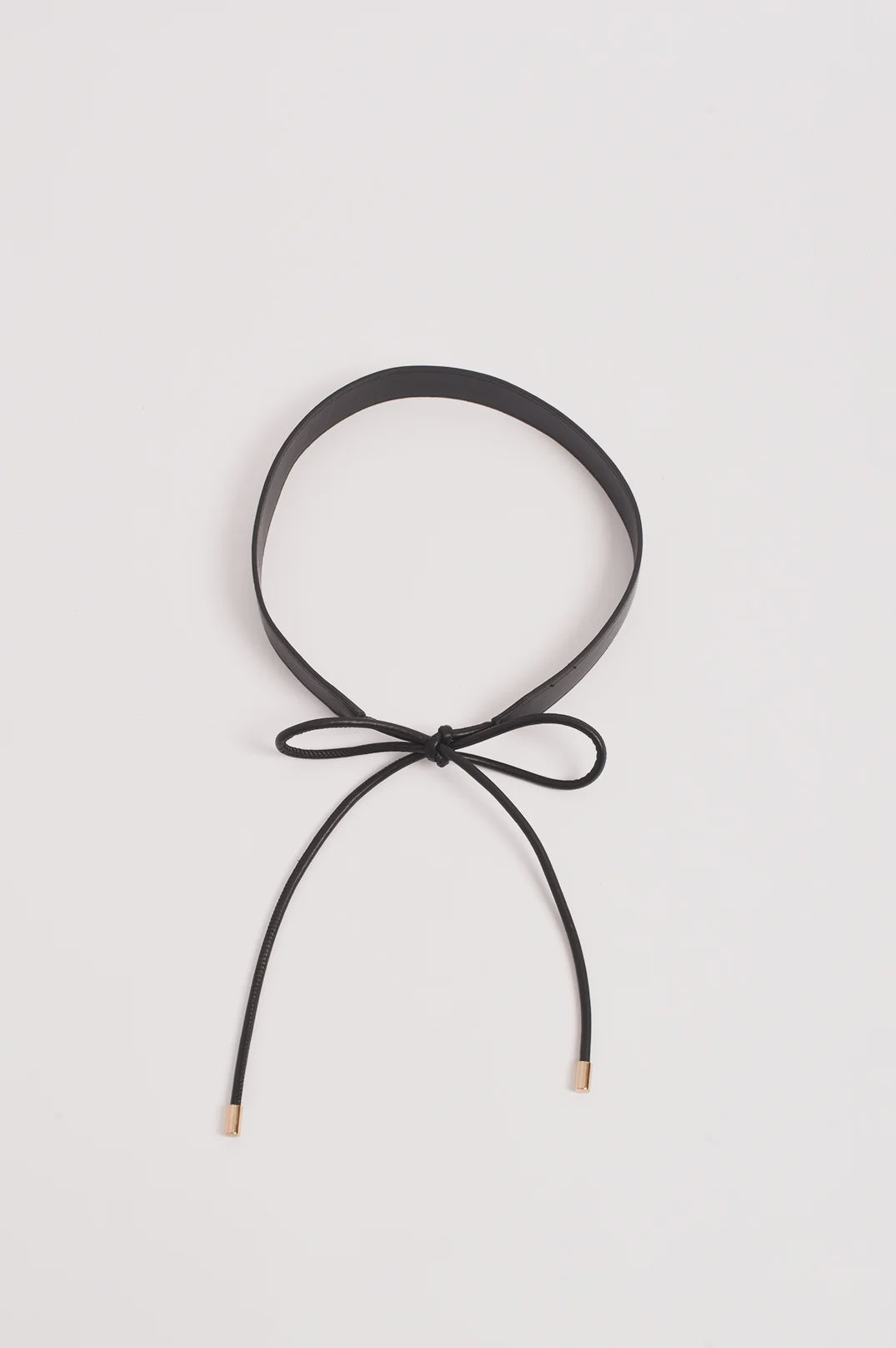 Tie Front Wide Back Belt Black - Global Free Style