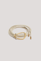 Hammered Metal Ring Tie Front Belt Stone/Gold Belts Adorne