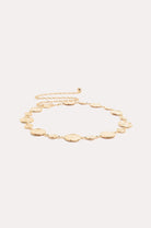 Textured Metal Disc Chain Belt Gold Belts Adorne