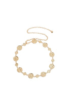 Textured Metal Disc Chain Belt Gold Belts Adorne
