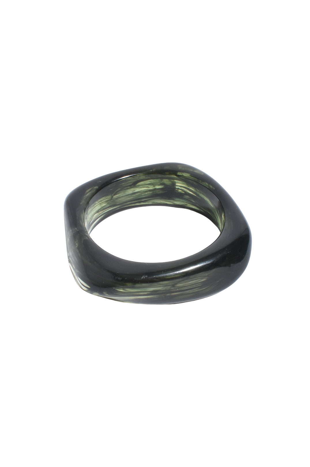 Resin Stacking Bangles Dark Green - Global Free Style
