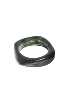 Resin Stacking Bangles Dark Green Bracelets and Bangles Adorne