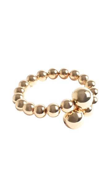 Metal Ball Wrap Cuff Gold Bracelets and Bangles Adorne