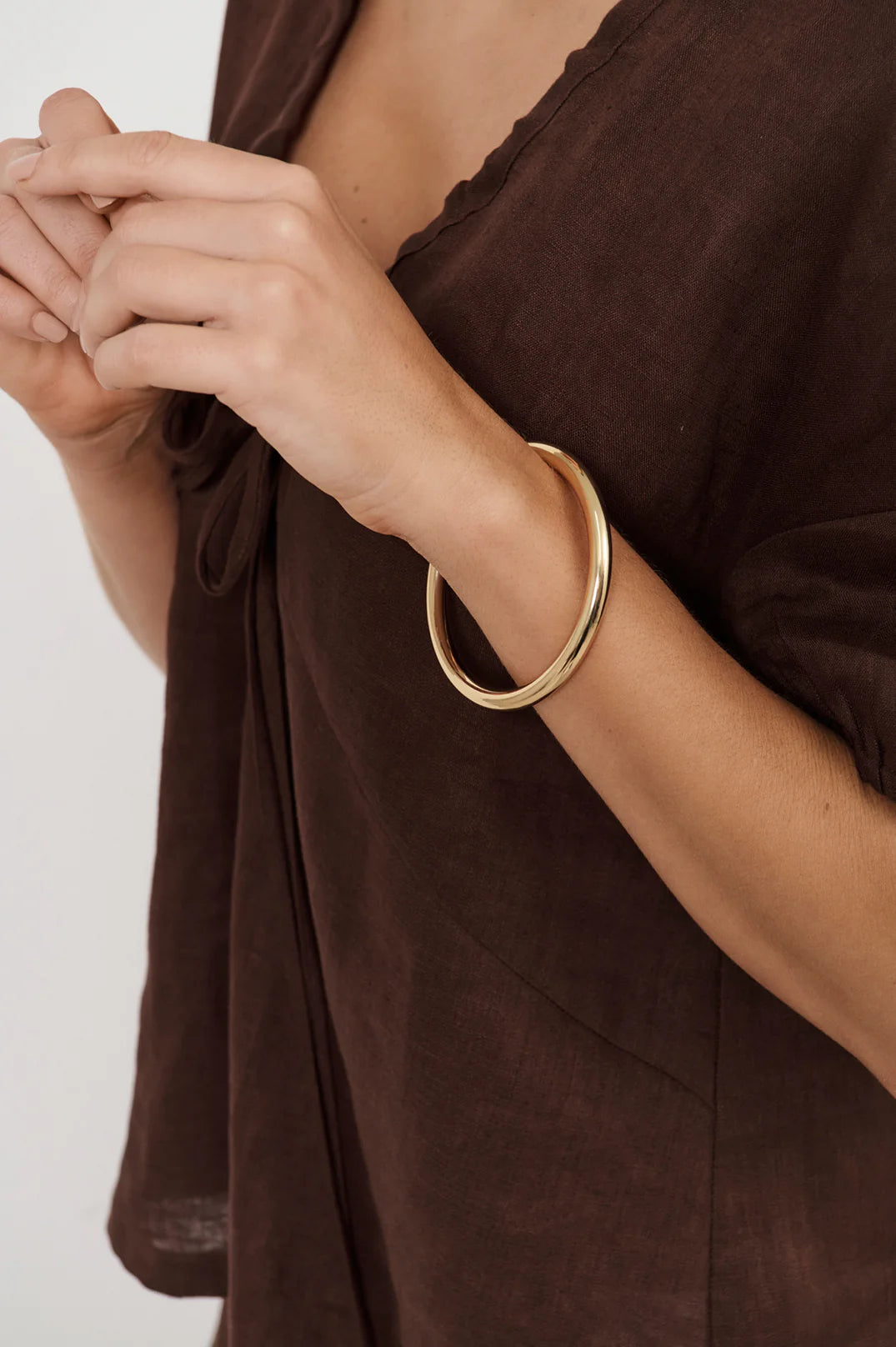 Ellery Essential Metal Bangle Gold Bracelets and Bangles Adorne