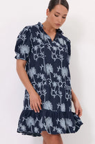 Lolita Embroidered Denim Dress Denim Dresses Adorne