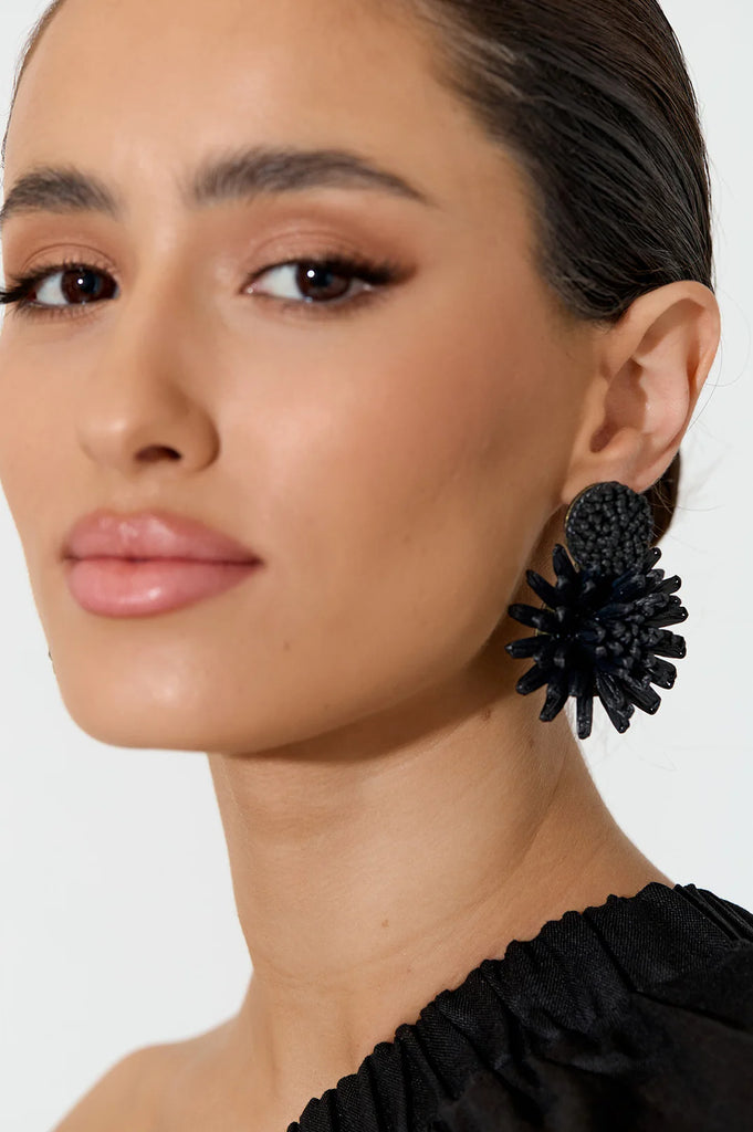 Statement Event Flower Earrings Natural Earrings Adorne   