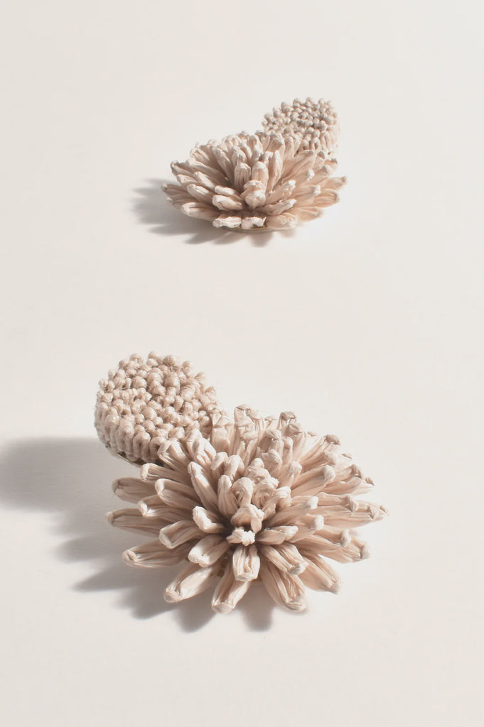 Statement Event Flower Earrings Natural Earrings Adorne   