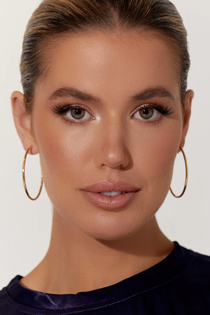 Thin Flat Essential Hoops Silver - Global Free Style