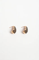 Cairo Diamante Teardrop Earrings Black Earrings Adorne