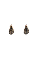 Cairo Diamante Teardrop Earrings Black Earrings Adorne