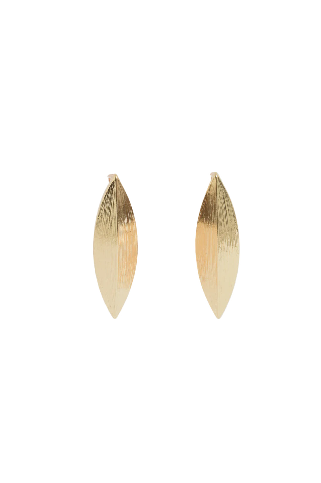 Textured Spear Drop Earrings Gold Earrings Adorne
