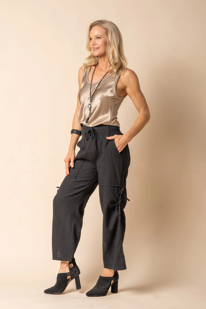 Hugo Cotton Pant in Onyx - Global Free Style