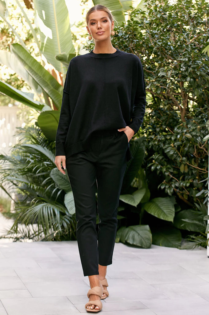 Adorne Talia Capri Pant Black - Global Free Style