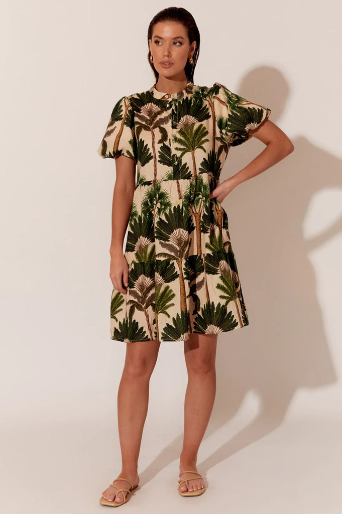 Celeste Palm Dress Print - Global Free Style