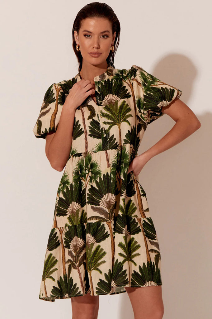 Celeste Palm Dress Print - Global Free Style