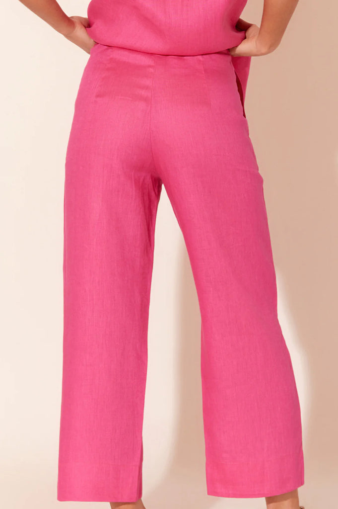 Delaney Linen Pant Pink - Global Free Style