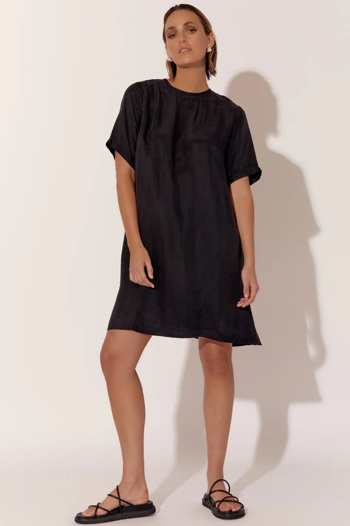 Ryan Cupro Short Dress Black - Global Free Style