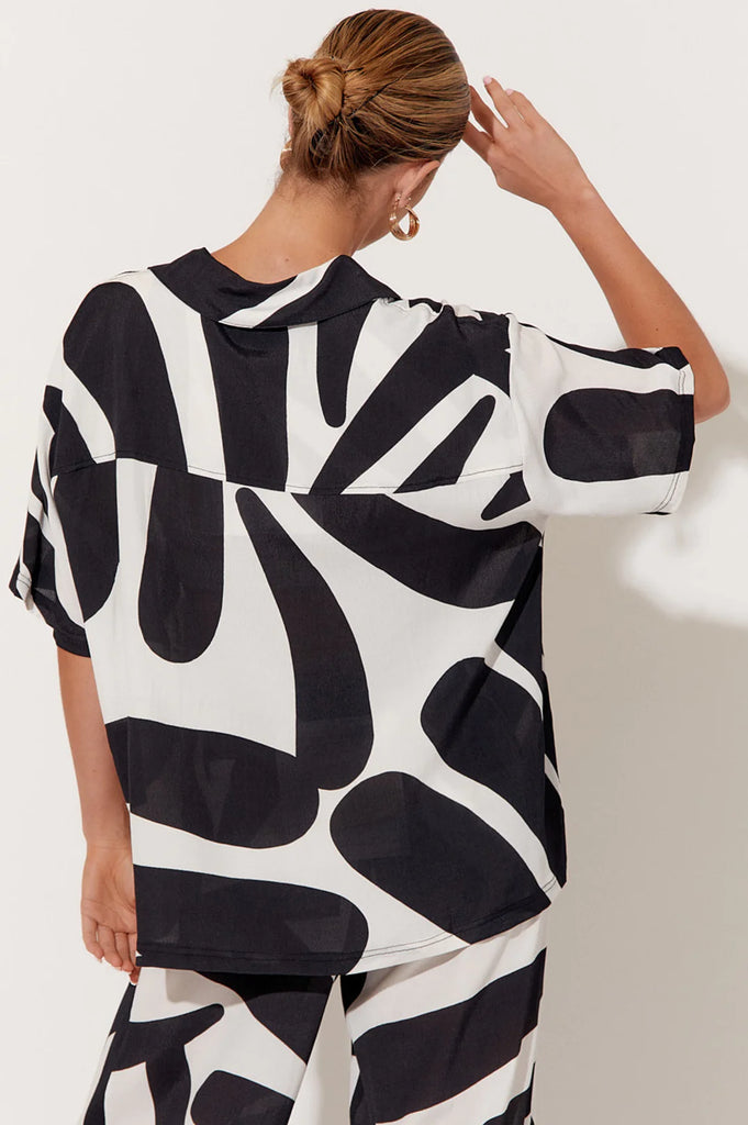 Ayla Short Sleeve Shirt Print - Global Free Style