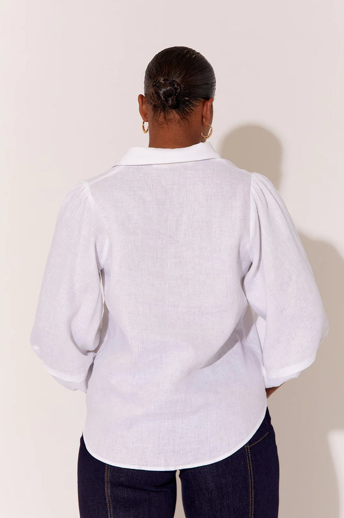 Esther Linen Shirt White - Global Free Style