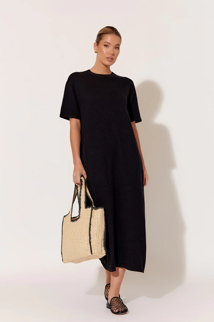 Laney Cotton Cashmere Knit Dress Black - Global Free Style