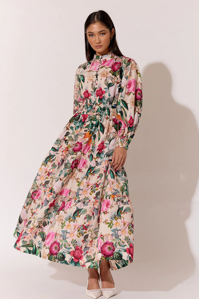 Morgan Floral Maxi Tiered Skirt Floral - Global Free Style