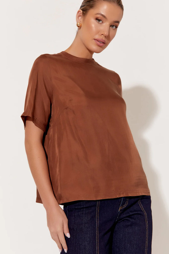 Arden Cupro Top Chocolate - Global Free Style