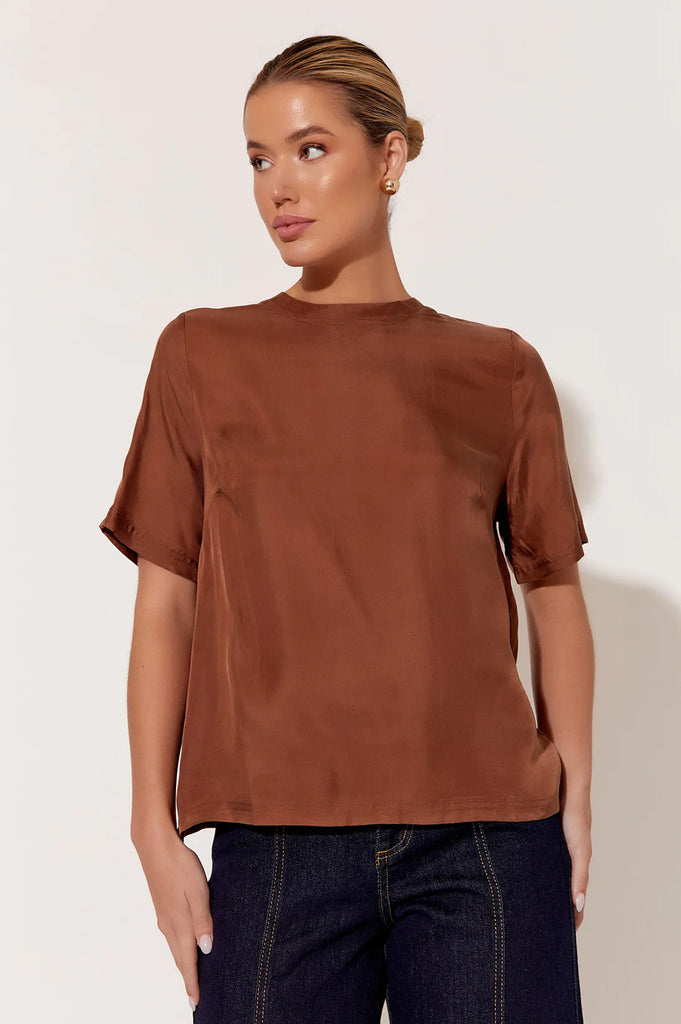 Arden Cupro Top Chocolate - Global Free Style